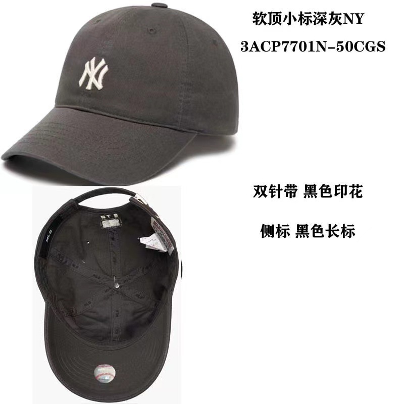 纽亦华MLB洋基队鸭舌帽LACP77软顶NYCP66刺绣遮阳防晒可调节帽子|undefined