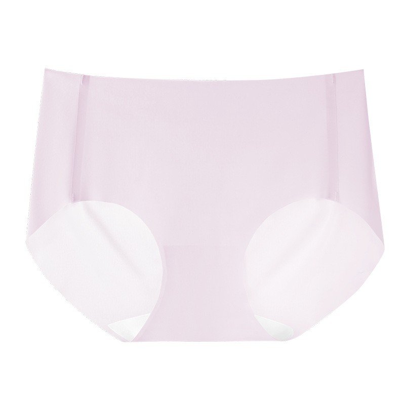 Estilo delgado de verano, sin costuras, antienrollables, sensación de frescor, seda de morera antibacteriana de grado 7A, cuidado, entrepierna inferior, ropa interior de yoga de fitness para mujer
