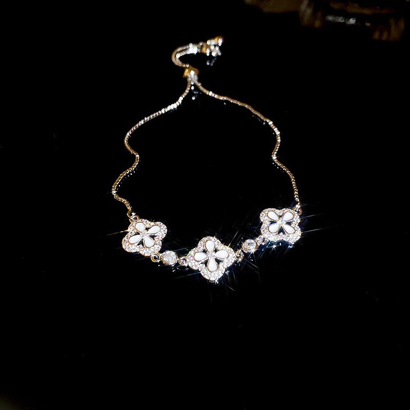 Pulsera de letras de ácido acético de circón Moda exquisita pulsera de viento frío ligero lujo temperamento de alta gama al por mayor