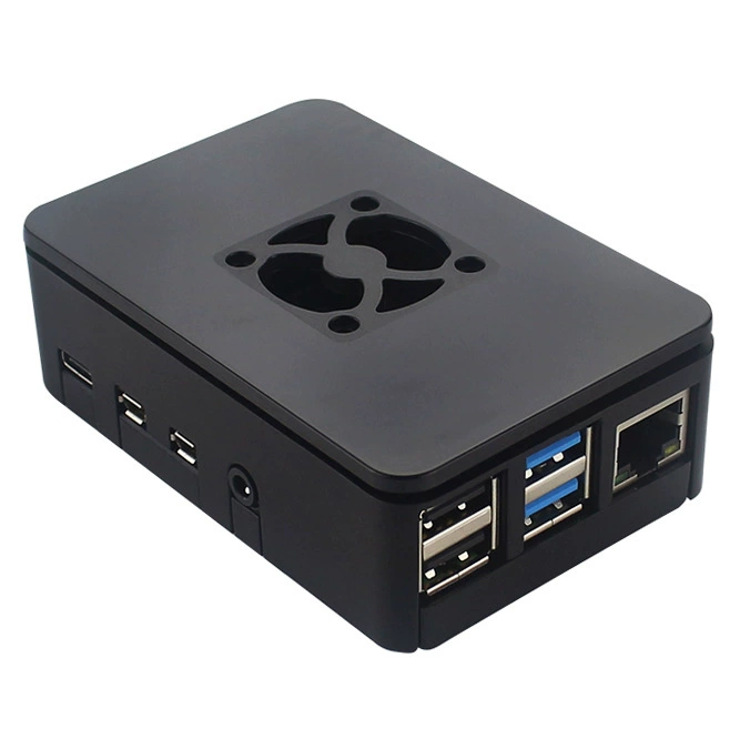 Корпус для Raspberry Pi 4B из ABS с охлаждением, совместим с установкой вентилятора, защитный кожух