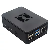 Корпус для Raspberry Pi 4B из ABS с охлаждением, совместим с установкой вентилятора, защитный кожух