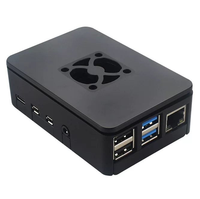 Корпус для Raspberry Pi 4B из ABS с охлаждением, совместим с установкой вентилятора, защитный кожух