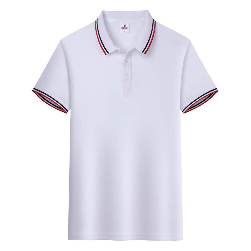 Polo shirt printing logo summer lapel advertising shirt women's top…