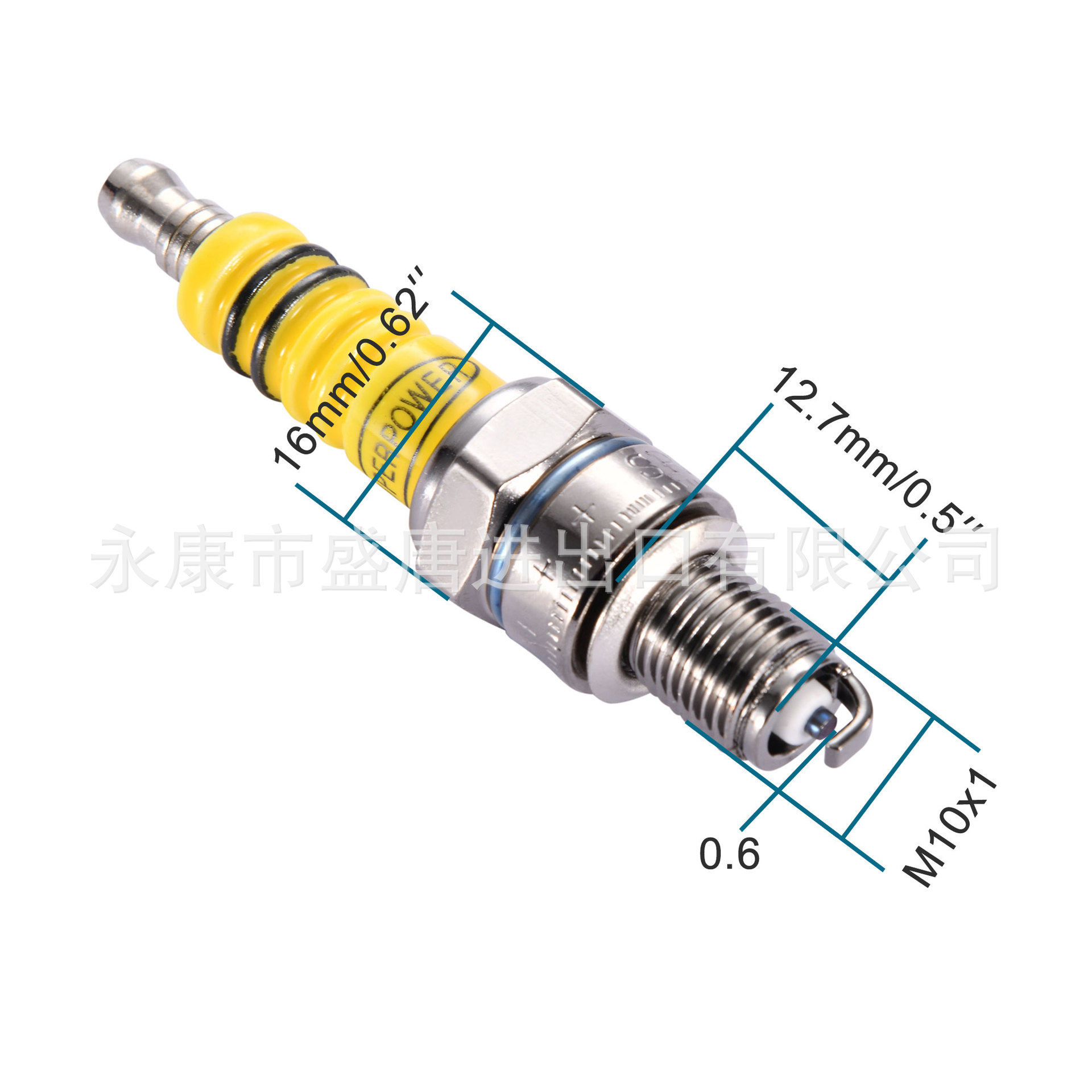 Yellow A7Tc 1 Motorcycle Spark Plug 50Cc 70Cc 90Cc 110Cc Electric Spray Start