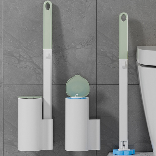 Wall-mounted bathroom cleaning toilet brush set without dead corners household deodorizing and antibacterial disposable toilet brush