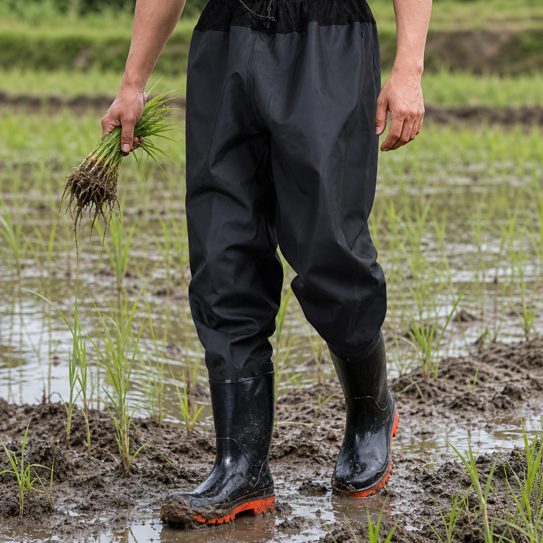 Manufacturer Wholesale Planting Pants, Planting Shoes, Foldable Planting Wading Pants, Wading Pants, Integrated Fishing Pants