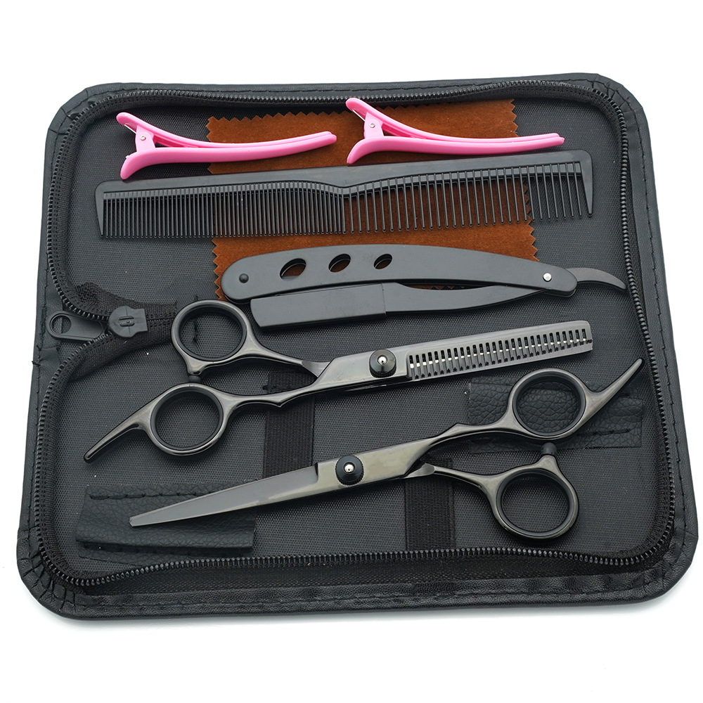Estilista profesional, tijeras de corte de pelo, corte de pelo, corte de pelo, corte de pelo, corte de dientes fino, juego de corte de belleza con flequillo especial para peluquero