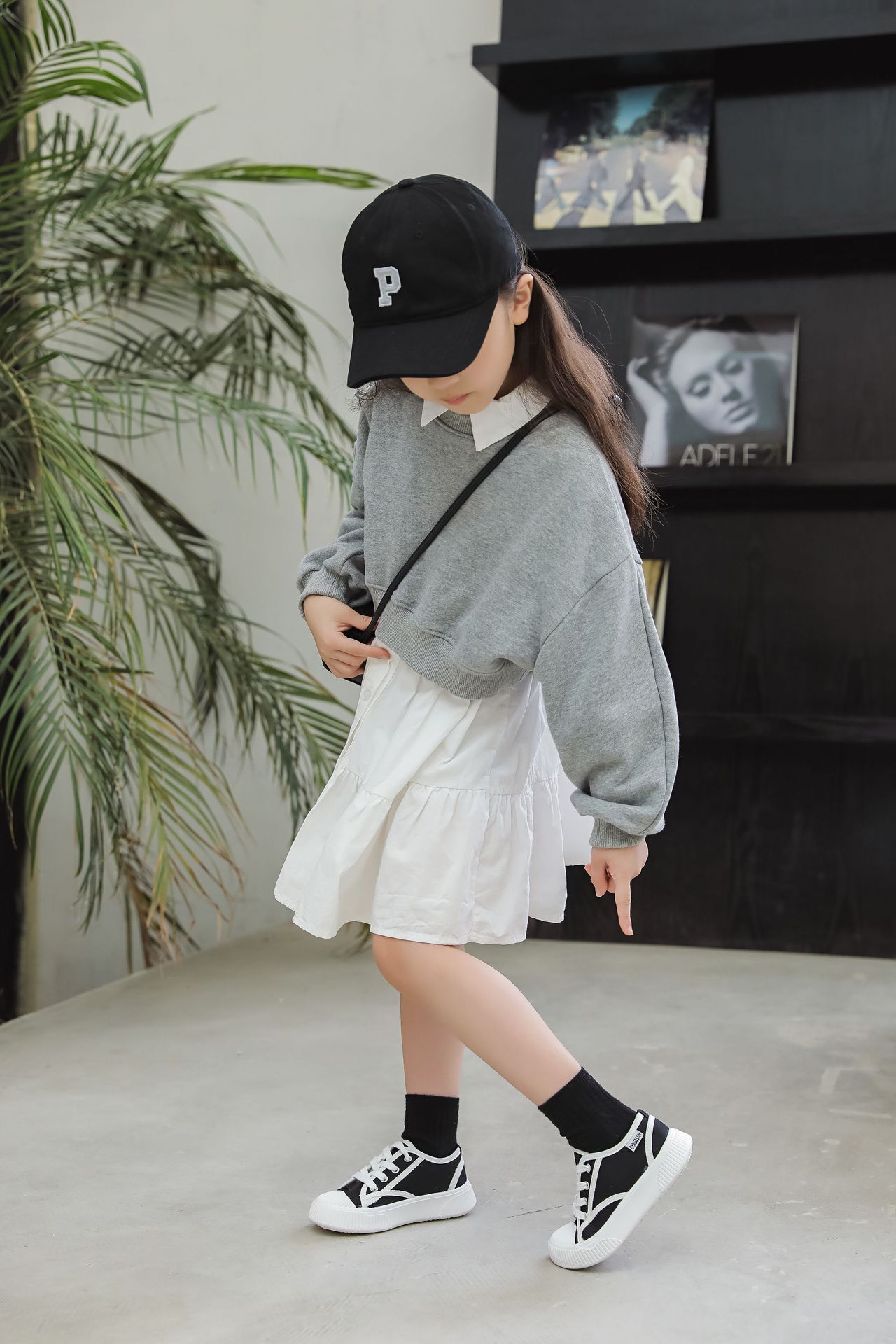 Tela per bambini Edizione coreana Ragazzi e ragazze Tavola Morbida Casual Suola spessa Biscotto Asilo per interni Piccolo bianco_voghion.com