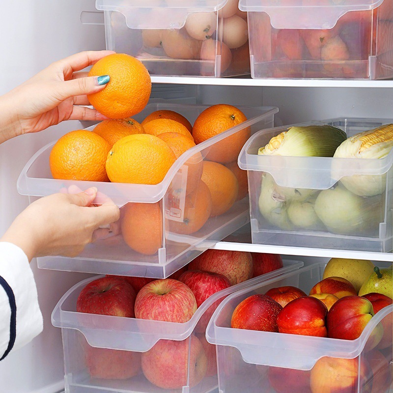 Organizador de Huevos para Refrigerador de Plástico, Tipo Cajón, para Cocina