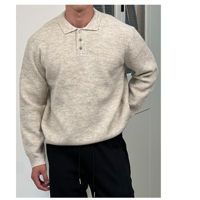 Maglione a collo alto slim fit da uomo – Maglia leggera spazzolata (M-3XL, lavabile in lavatrice, beige/grigio/carbone, abbigliamento minimalista per ufficio e casual)_voghion.com