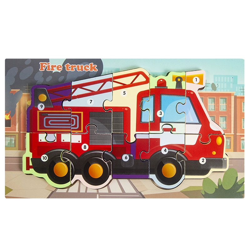 Трехмерная деревянная игрушка, динозавр, умная головоломка, в формате 3D, раннее образование, интеллектуальное развитие