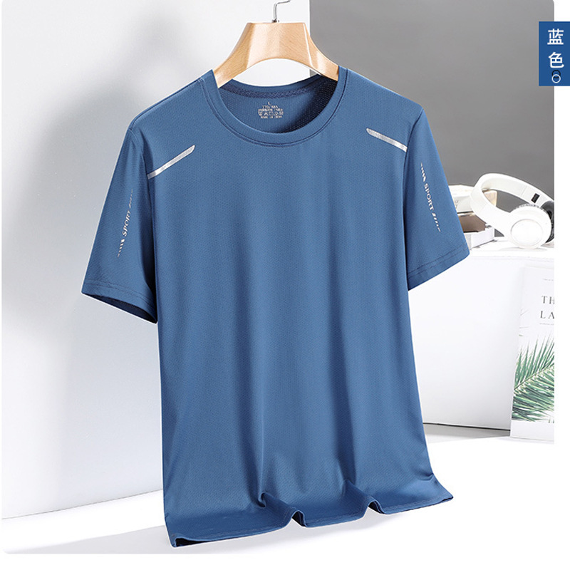 men's silk quick dry sports T-shirt