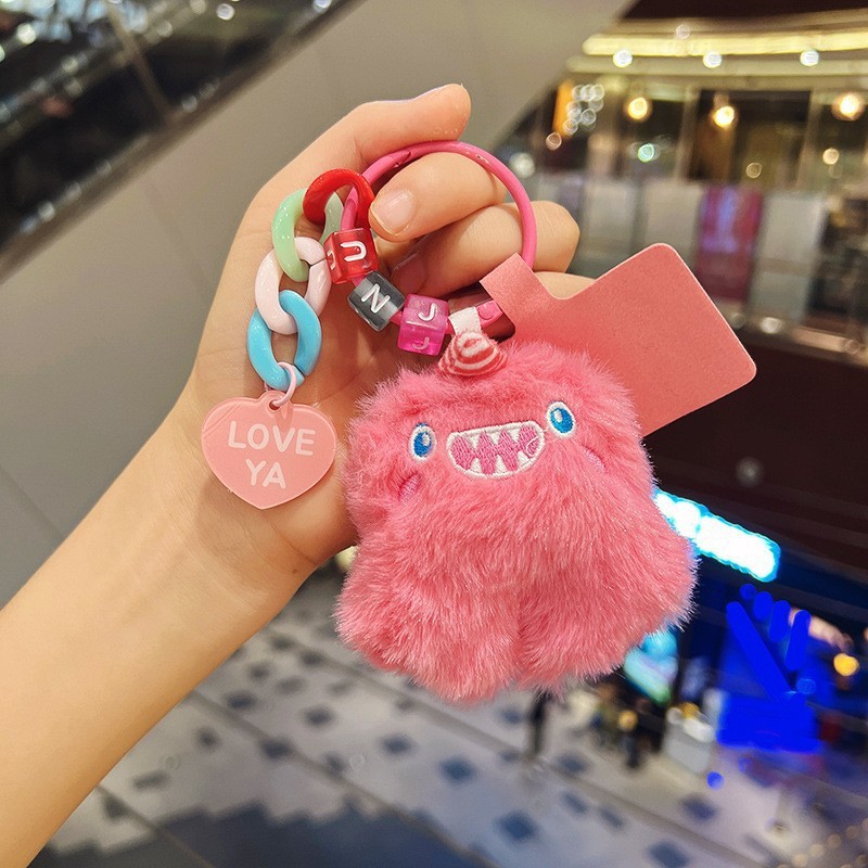 Oso lindo celebración flor muñeca colgante felpa pareja muñeca escuela adornos pequeños accesorios llavero al por mayor