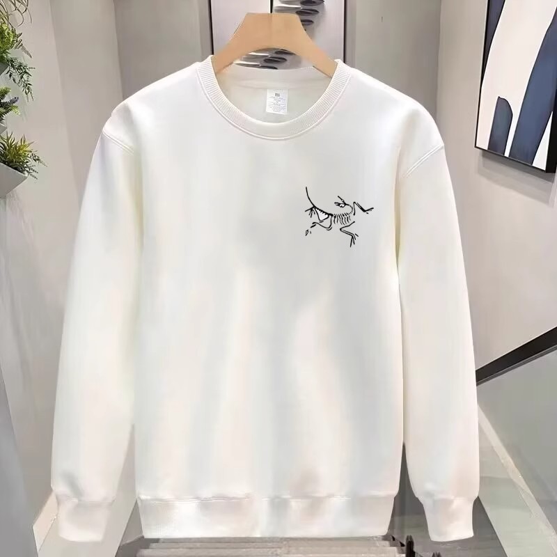 남녀공용 루즈핏 미니 프린팅 맨투맨 라운드넥 커플 긴팔 티셔츠