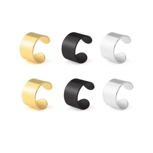 Cross-Border Non-Pierced Titanium Steel Earrings for Boys, Personalized Trendy Ear Clips, Fashionable Ear Clips, Simple Street Style Ear Jewelry