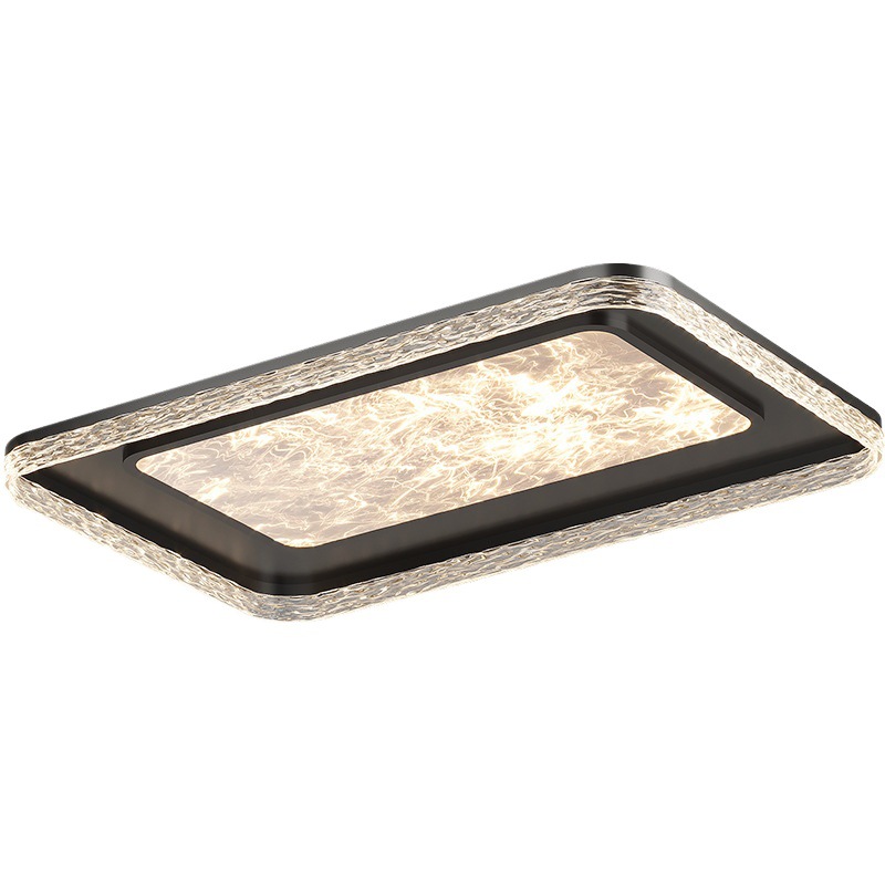 Lámpara de sala de estar Estilo italiano minimalista, ligero, lujo, sensación nórdica de alta gama, lámpara principal de sala de estar, lámpara de techo ultrafina, paquete de lámpara para toda la casa