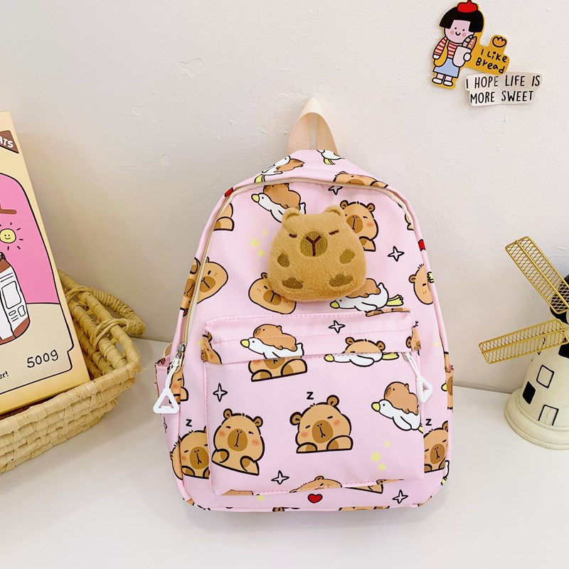 Jardín de infantes mochila de dibujos animados lindas muñecas de delfín de agua mochila de bebé impresión de aire extranjero mochila de niños