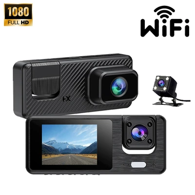 Cross-Border Universal 1080P Three-Lens Driving recorder - q301three-recordingwifi