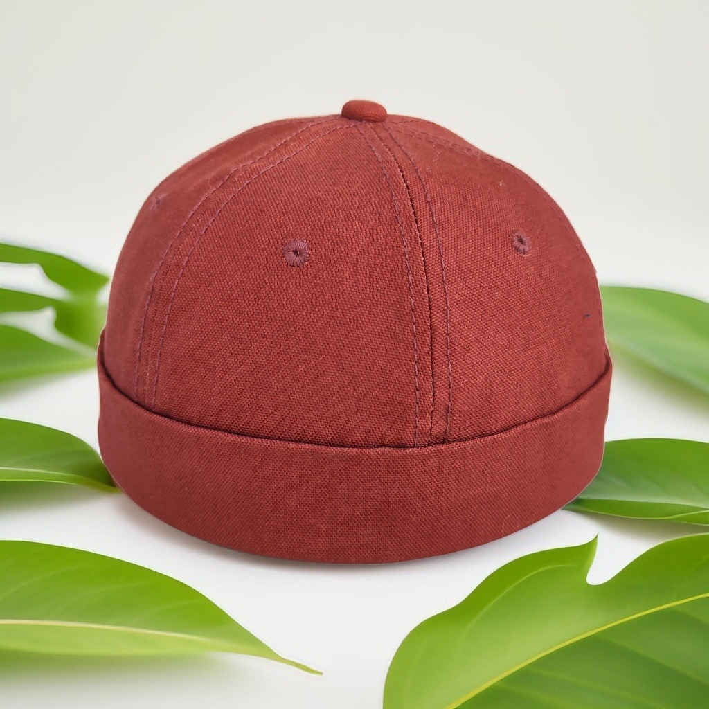 Sombrero de algodón nuevo sombrero de caballero retro primavera y otoño delgado sombrero de hombre de moda casual joven de mediana edad sombrero de piel de melón