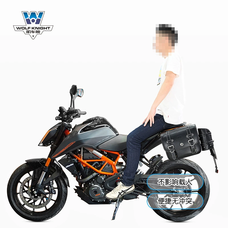 Мускульный Волк подходит для боковой сумки KTM250DUKE Duke 250, боковая сумка ретро, боковой кейс, модифицированный чехол для шлема, быстрая разборка