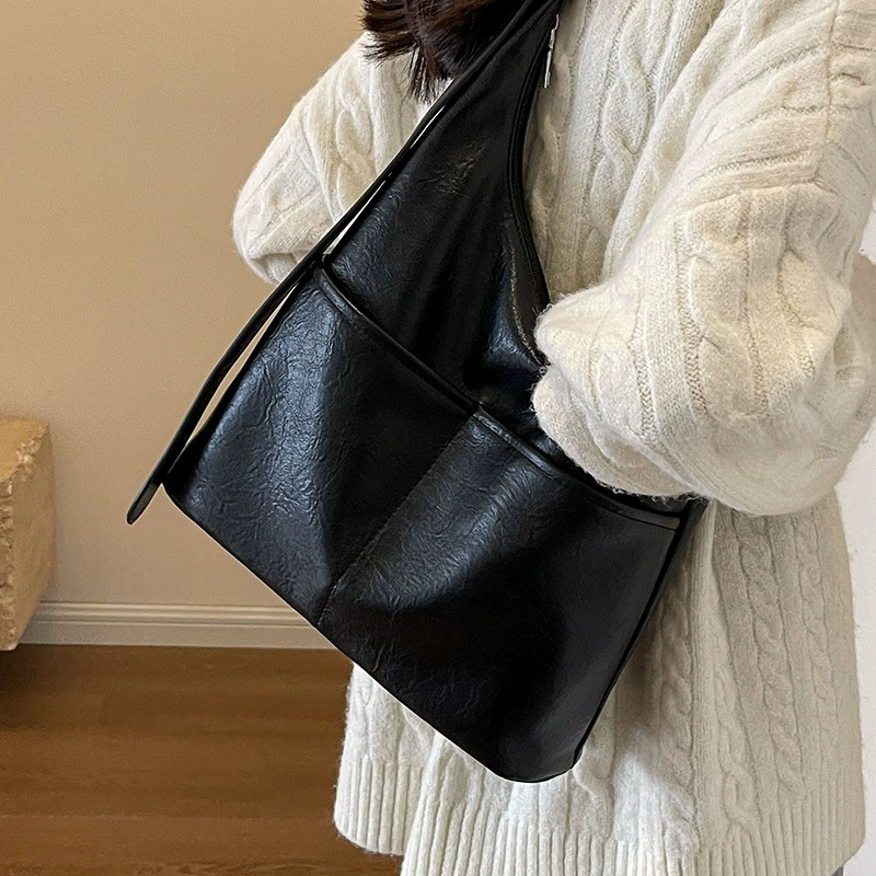 Retro capacious summer underarm bag, universal one-shoulder bag