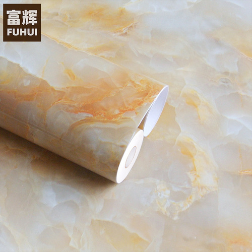 Thickened waterproof marble sticker kitchen bathroom oil-proof cabinet table table furniture renovation wallpaper wallpaper
