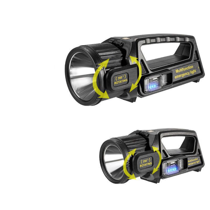 Transfronterizo nuevo al aire libre 350 ° lámpara de luz portátil LED portátil al aire libre luz de largo alcance linterna de luz intensa lámpara de mano