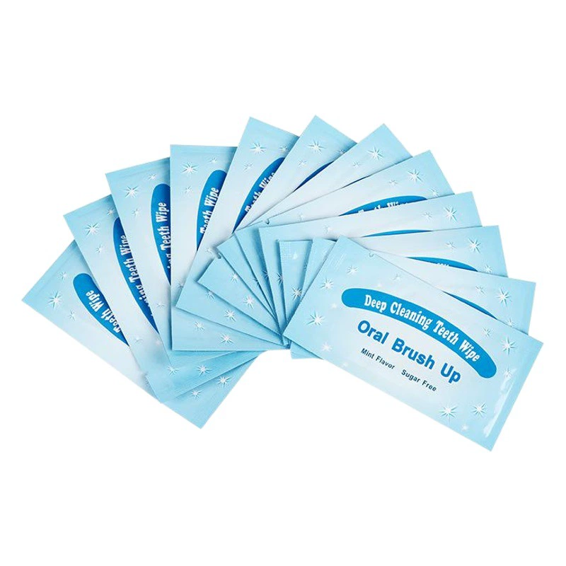 Пальто Палец Протрите Устную Ткань Чистки Удаление Зубов Зубоврачебная Wipe