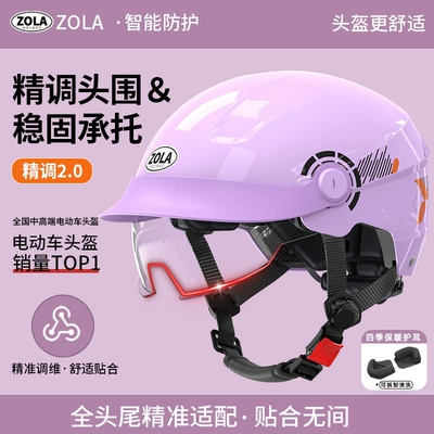 Helmet for Men and Women, Summer: Motosiklet kaskı (dəbilqə) - purple-transparent-endoscope-four-seasons
