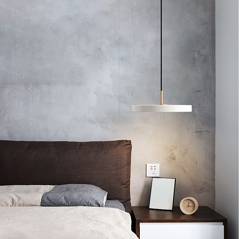 Modern and minimalistic ceiling lamp for bed