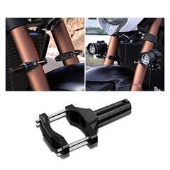 Motorcycle spotlight modification fixed bracket, shock-absorbing large clamp, off-road motorcycle light extension rod holder