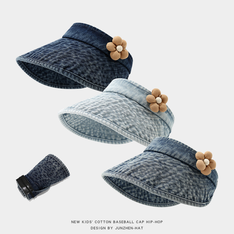 Sombreros para niños, modelos finos de verano, sombreros de copa vacíos para niñas, sombreros de protección solar para bebés, sombreros de protección solar transpirables para niños