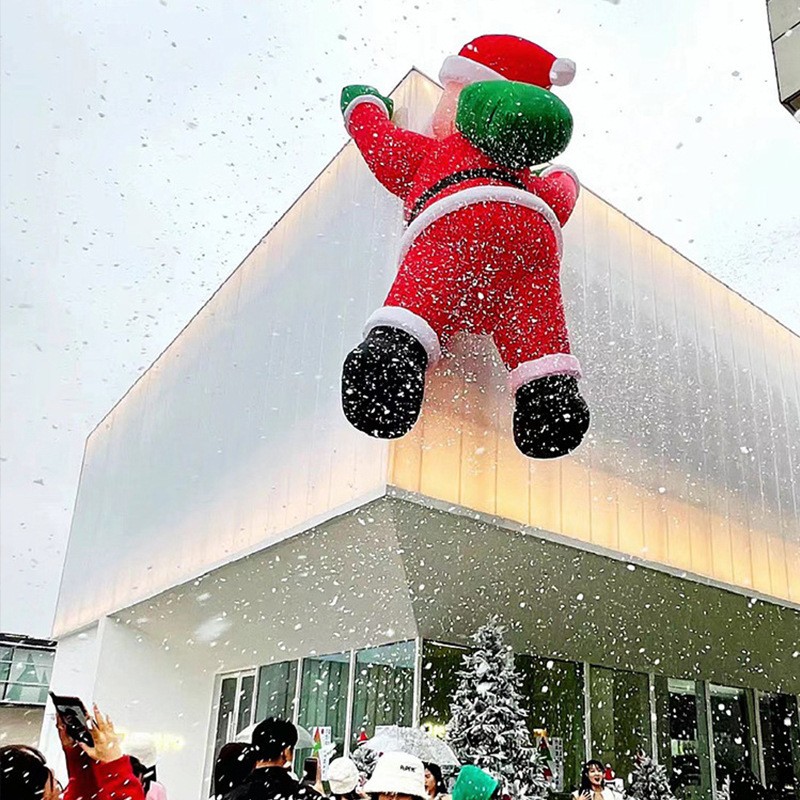 空気入れアニメクリスマス空気入れサンタクロースクリスマスツリーデパート活動配置美陳アニメデパート装飾|undefined