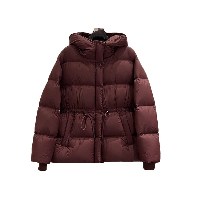 Velvet brace, down jacket, demi-season hoody, duck down, fitted