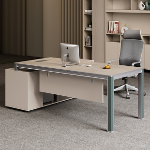 Simple Modern Boss Office Desk and Chair Combination Single Office Furniture Table Executive Desk Supervisor Desk Manager Desk