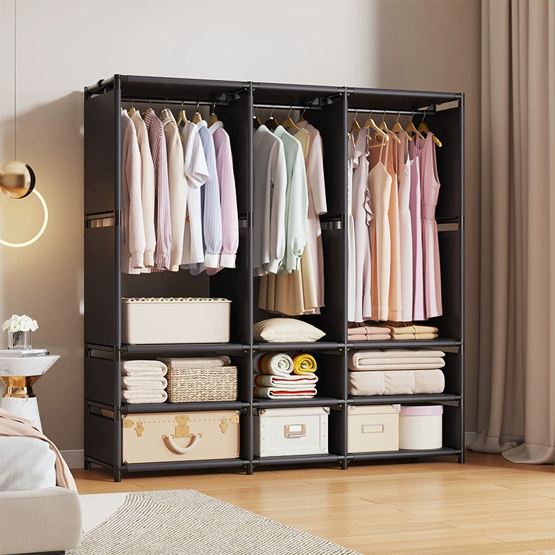 Шкаф для дома спальня экономичный простой шкаф пылезащитная полка для хранения