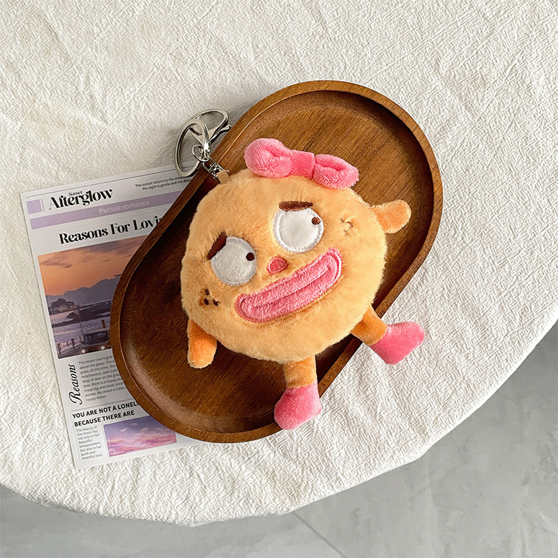 趣味のシミュレーションの食べ物のぬいぐるみのぬいぐるみのペンダントのキーホルダーのタコのサンドイッチの人形は牛の角のカバンの子供を賛美することができます。|undefined