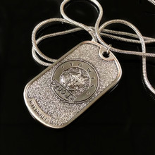 免费设计复古做旧锌合金狗牌 立体浮雕动物图案吊牌 服饰金属吊坠