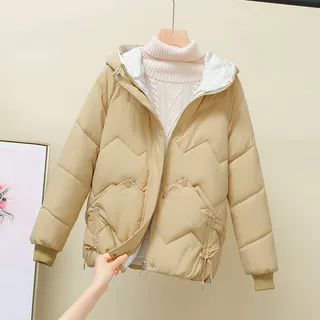 棉服女冬季2024新款韩版宽松小个子棉袄加厚时尚短款棉衣外套