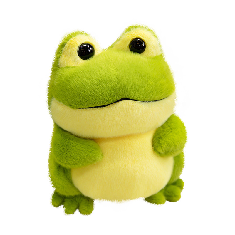 Nueva muñeca de rana verde de simulación transfronteriza
