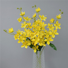 絹布薔薇蘭単枝室内家庭装飾小玉蘭生け花ホテル装飾結婚祝い布景迎春花