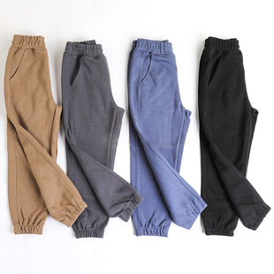 2024 Children's Wear Spring Autumn and Winter New Boys and Girls Sports Pants Children's Sports Pants Elasto Cotton Sweatpants