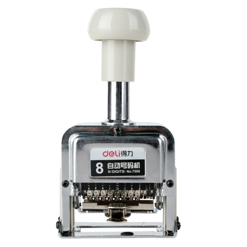 Deli automatic number machine 7506/7507/7508 number machine digital wheel stamp number coding machine