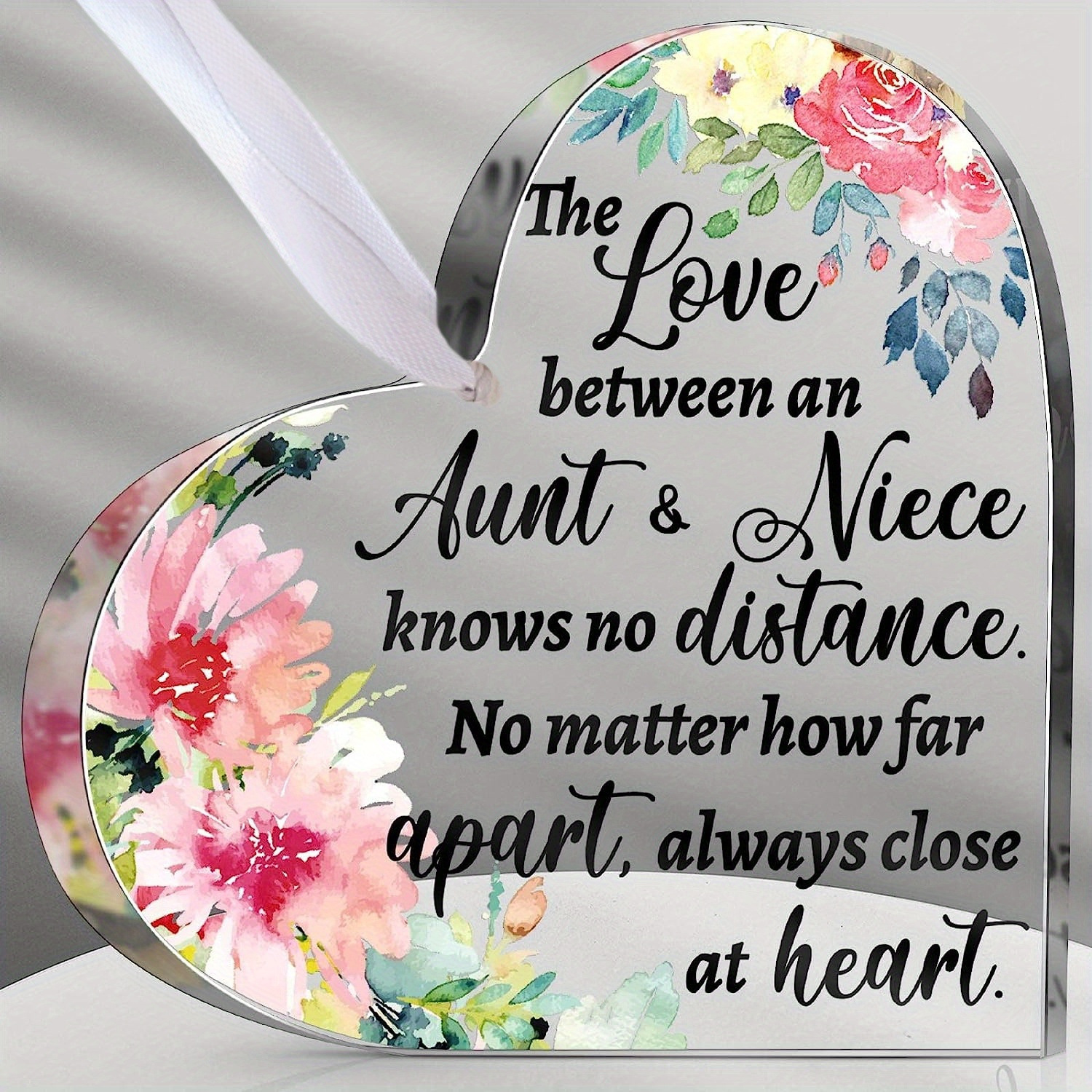 给朋友的友谊礼物 圣诞节女人礼物 向日葵礼物 给女人 亚克力心