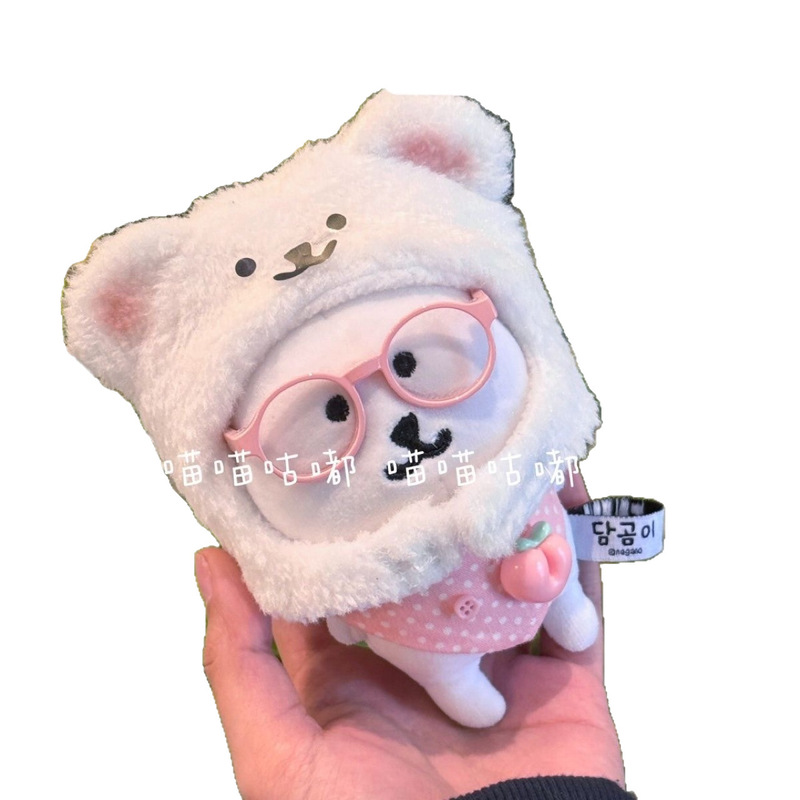 見栄えの良い自虐的なクマのぬいぐるみ帽子 13 センチメートル帽子かわいい絶妙な自虐的なクマの人形アクセサリー安い完成品 diy|undefined