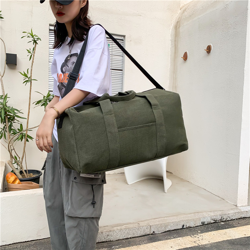 Lona de gran capacidad bolsa de equipaje portátil bolsa de viaje de los hombres bolsa grande bolsa al aire libre