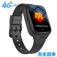 跨境专供 4G老人智能电话手表 GPS定位 带体温心率血压测试 K9LH