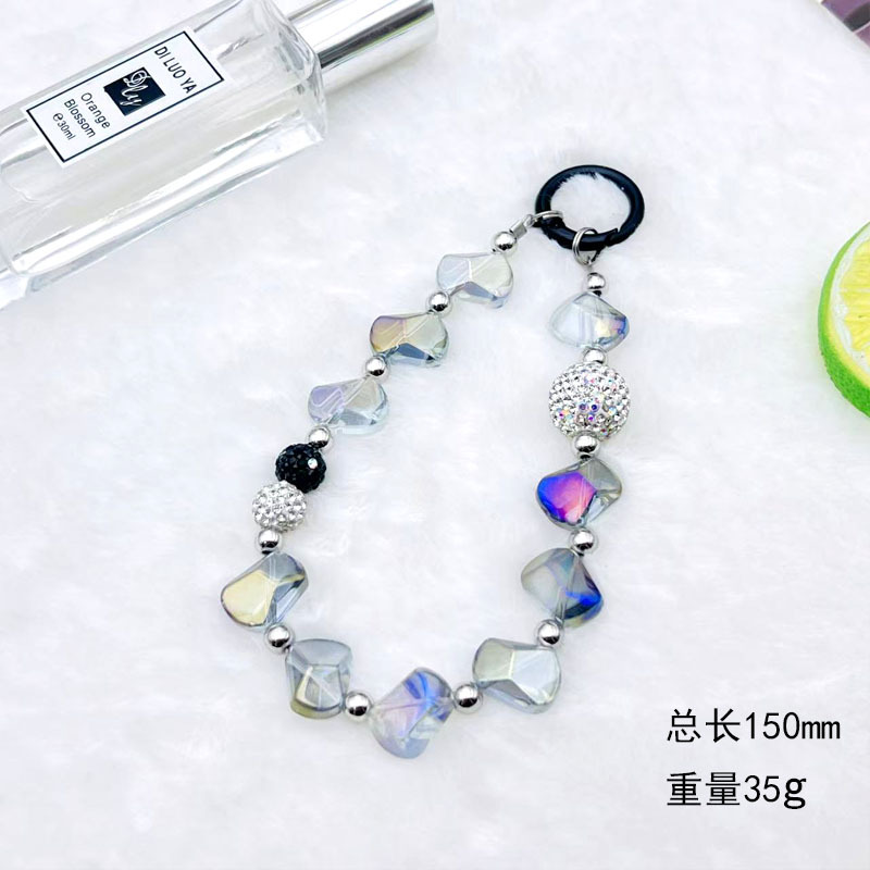 다이아몬드 다이아몬드 휴대폰 체인(블루)