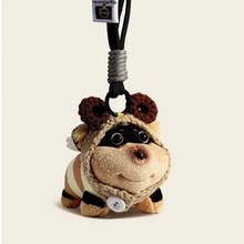 夏日包包ins毛绒蜜蜂小狗挂件公仔玩偶书包挂饰钥匙扣创意可爱