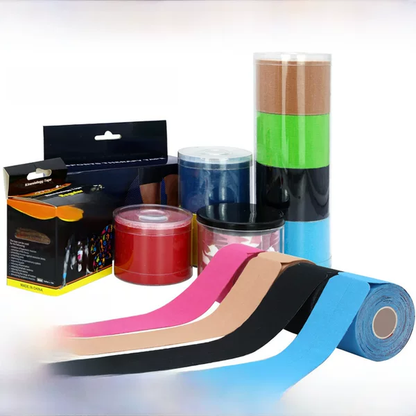 in stock Pre-cut Muscle Sticker Boxed Muscle Sticker Sports Tape Knee Pad Basketball Perforated Muscle Tape Male Bandage